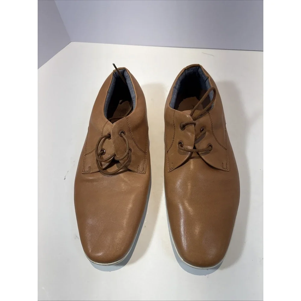 Aldo Men's Brown Leather Casual Shoes Size 9.5‎ Lace Up